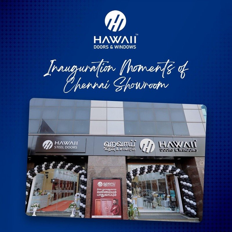 
								Hawaii Doors & Windows Chennai showroom inauguration – 36th showroom grand opening in Chennai<br />
